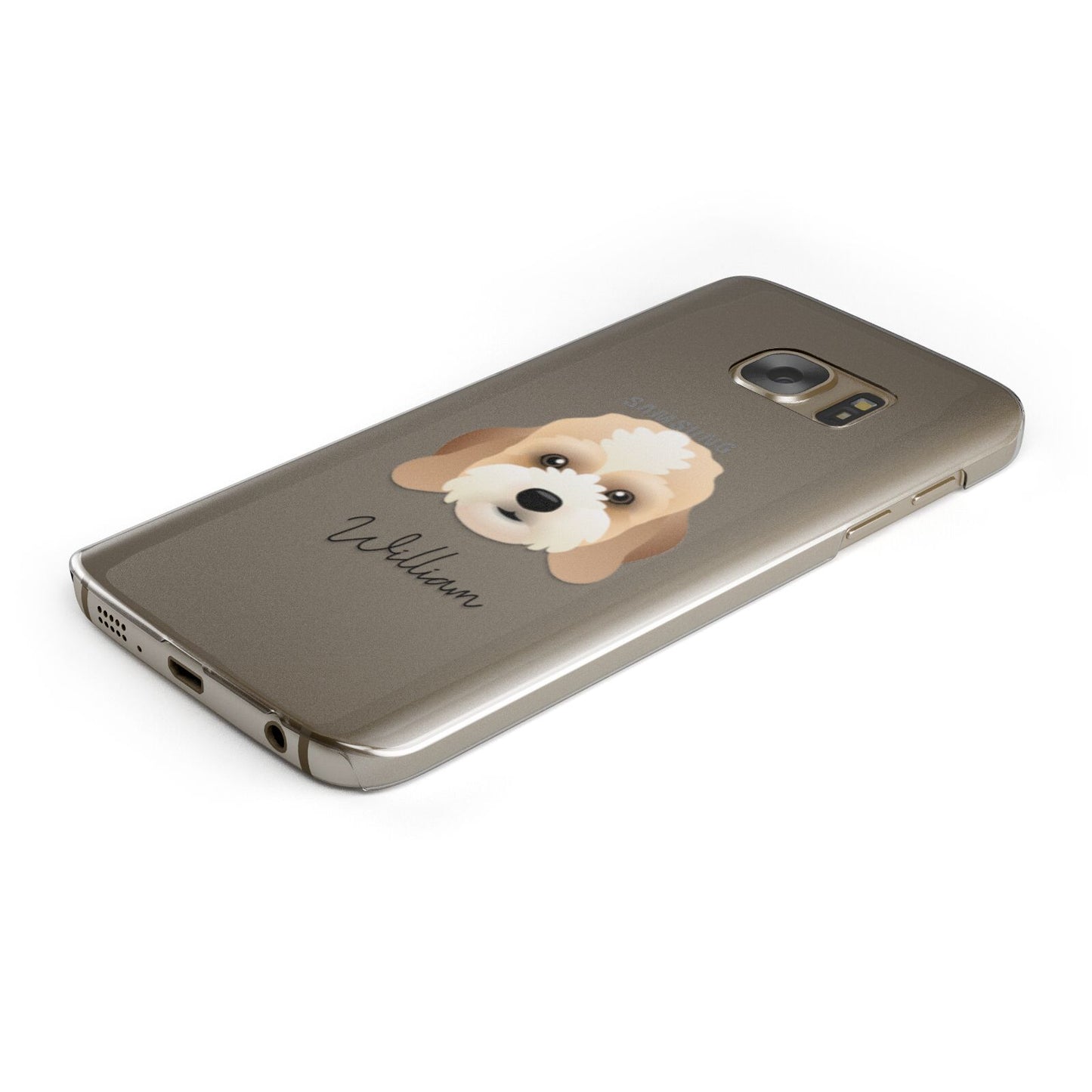 Lhasapoo Personalised Samsung Galaxy Case Bottom Cutout