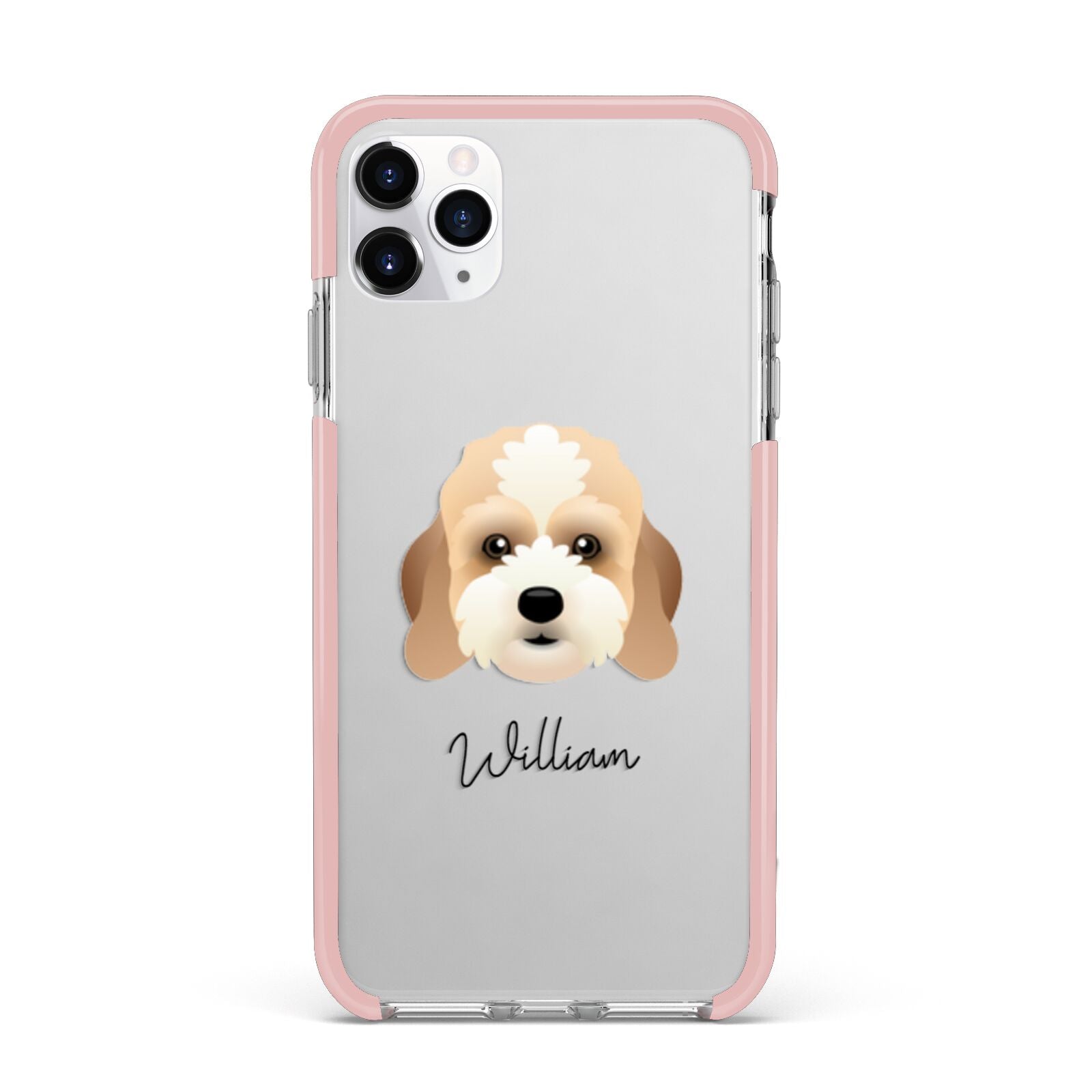 Lhasapoo Personalised iPhone 11 Pro Max Impact Pink Edge Case