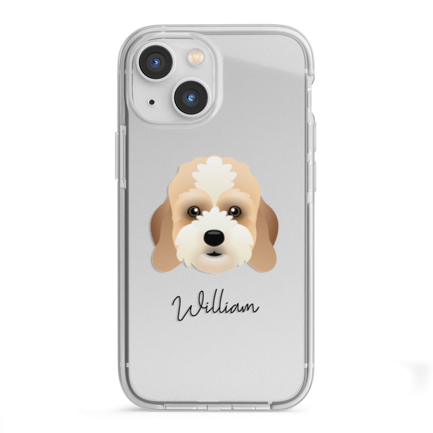 Lhasapoo Personalised iPhone 13 Mini TPU Impact Case with White Edges