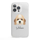 Lhasapoo Personalised iPhone 13 Pro Clear Bumper Case