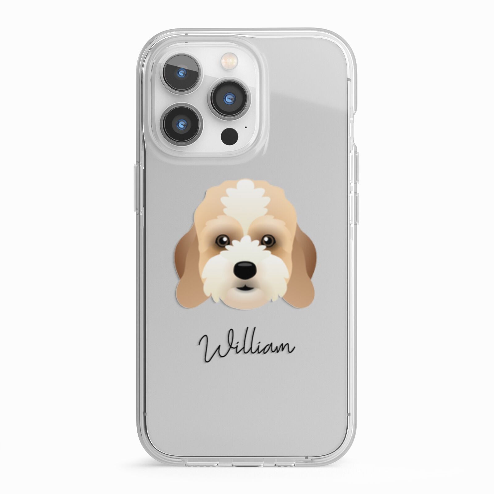 Lhasapoo Personalised iPhone 13 Pro TPU Impact Case with White Edges