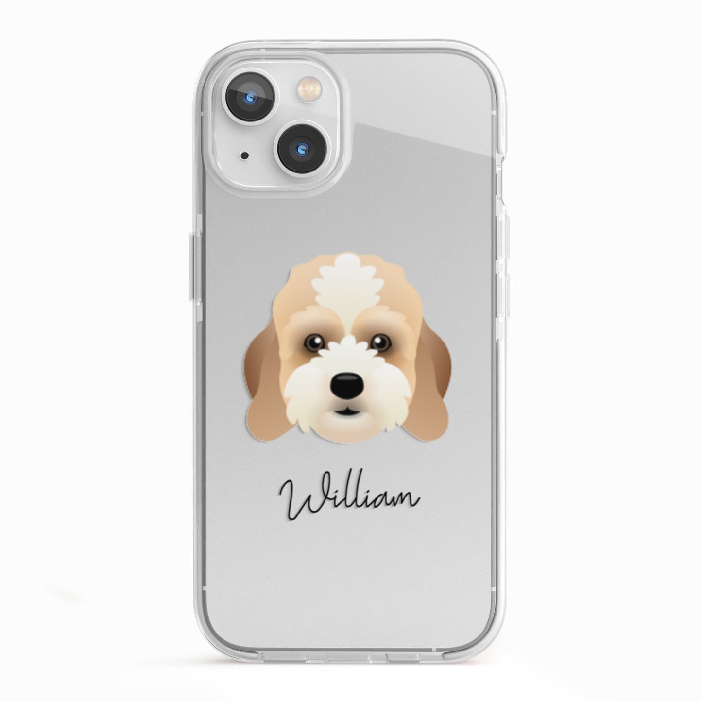 Lhasapoo Personalised iPhone 13 TPU Impact Case with White Edges
