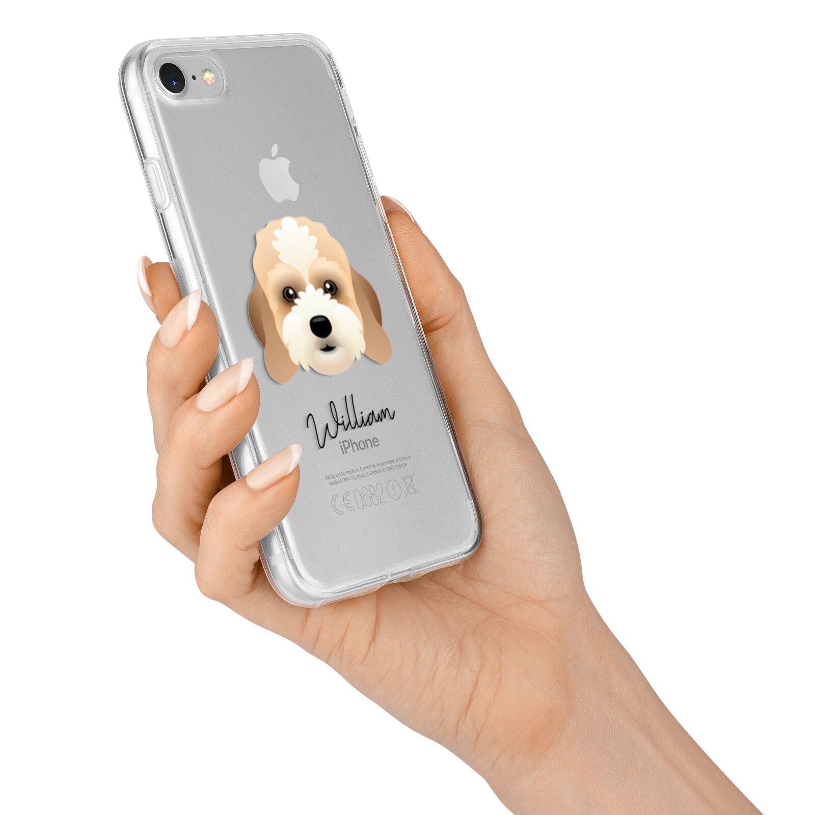 Lhasapoo Personalised iPhone 7 Bumper Case on Silver iPhone Alternative Image