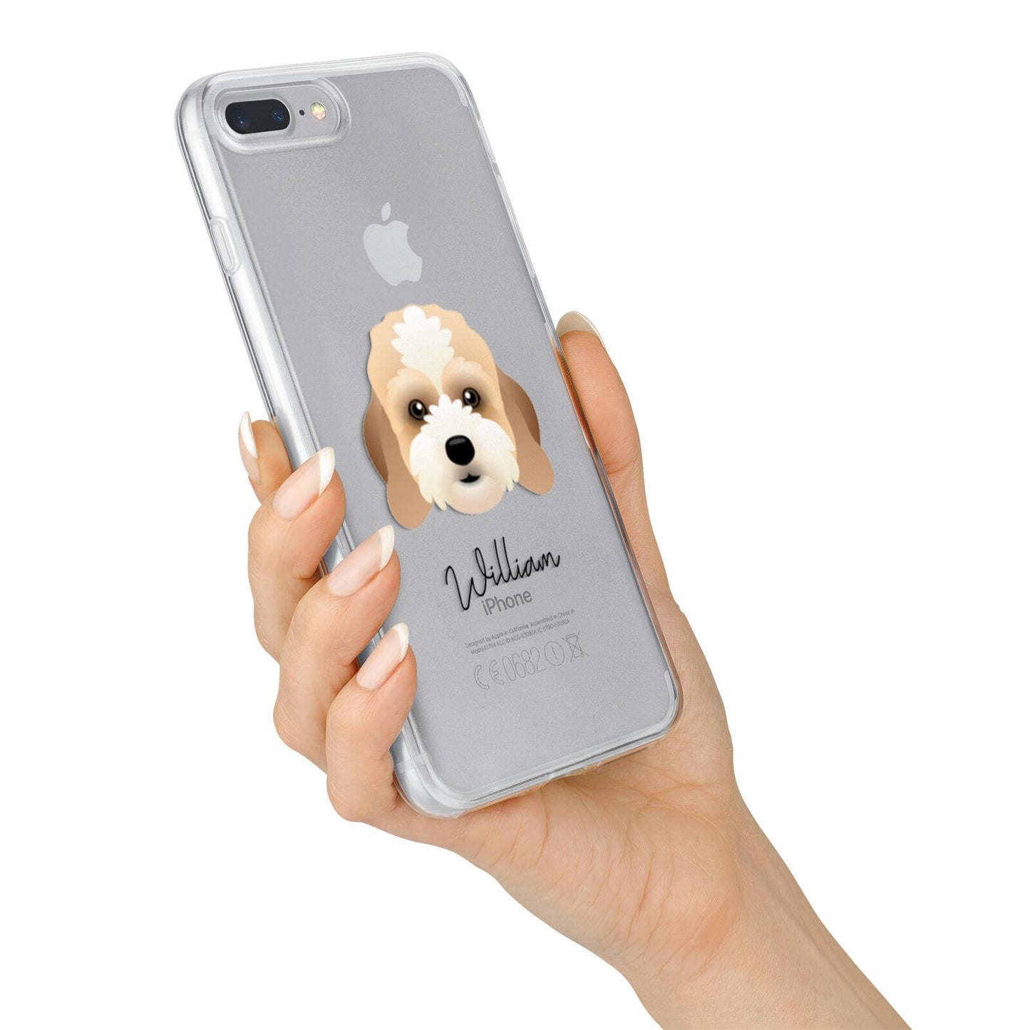 Lhasapoo Personalised iPhone 7 Plus Bumper Case on Silver iPhone Alternative Image