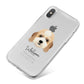 Lhasapoo Personalised iPhone X Bumper Case on Silver iPhone