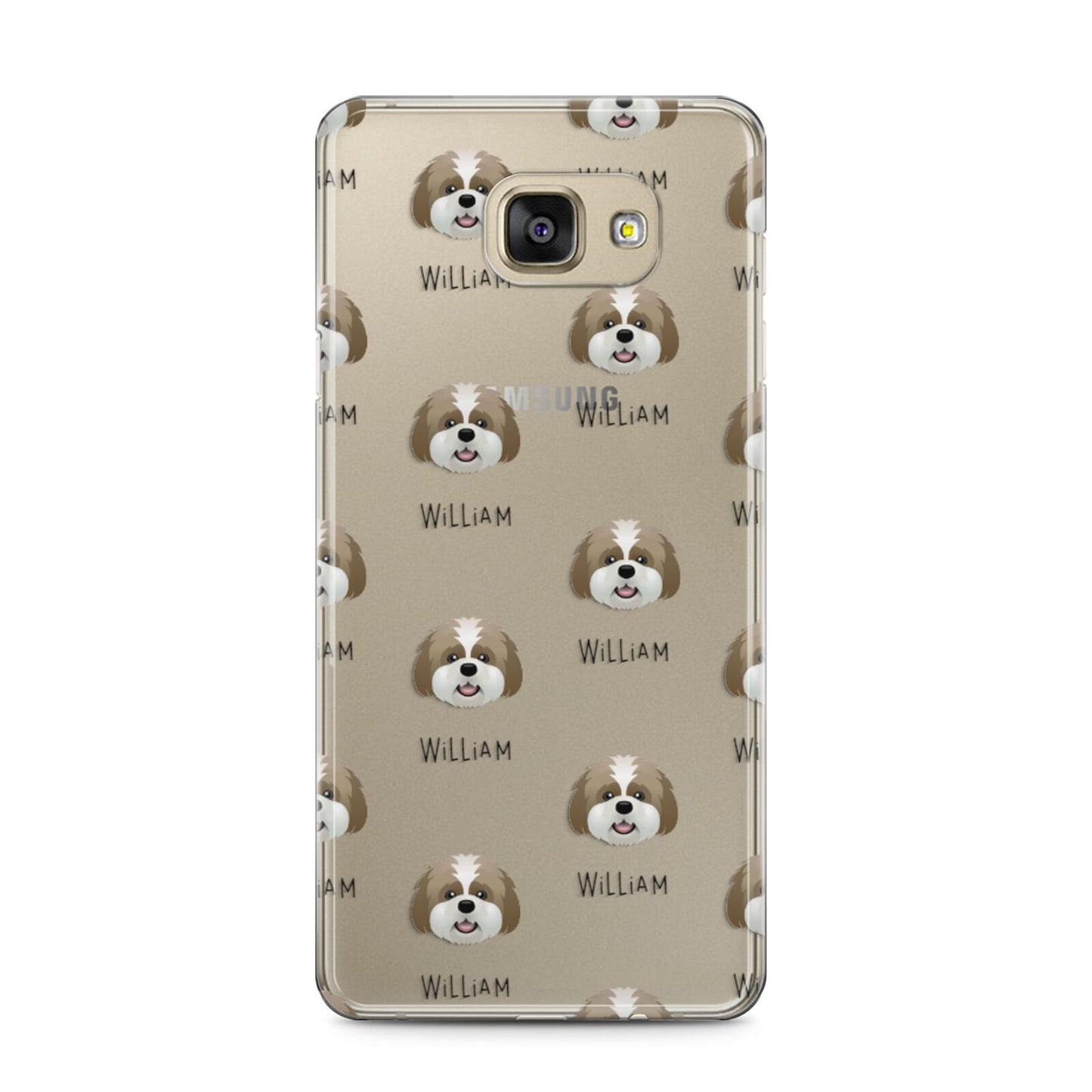 Lhatese Icon with Name Samsung Galaxy A5 2016 Case on gold phone