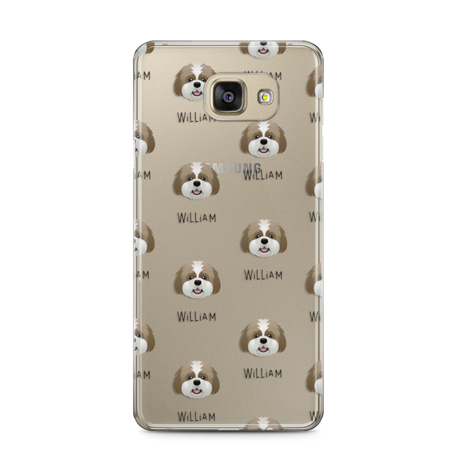 Lhatese Icon with Name Samsung Galaxy A5 2016 Case on gold phone