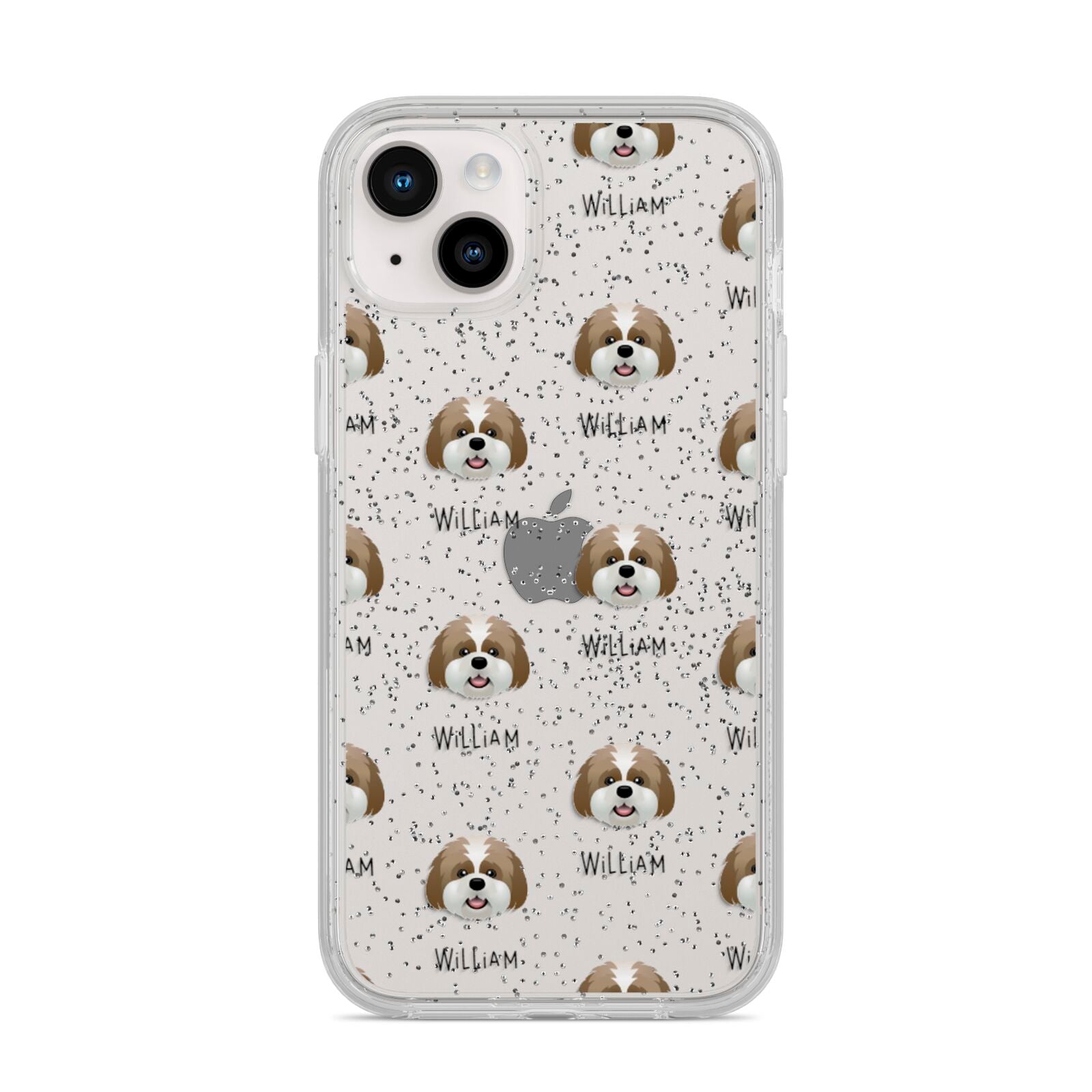 Lhatese Icon with Name iPhone 14 Plus Glitter Tough Case Starlight