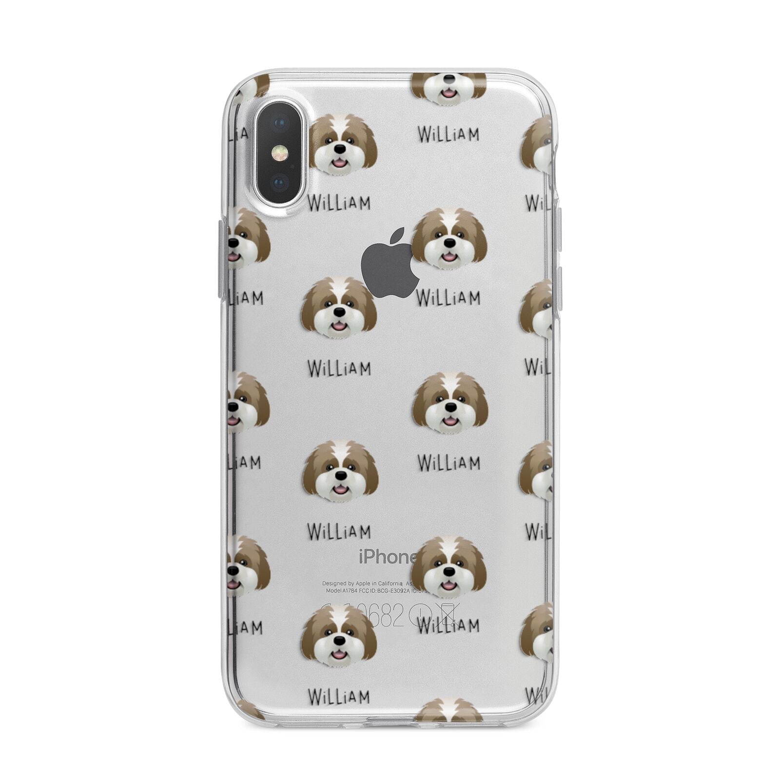 Lhatese Icon with Name iPhone X Bumper Case on Silver iPhone Alternative Image 1