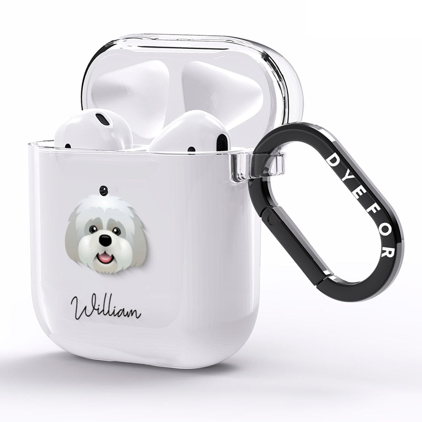 Lhatese Personalised AirPods Clear Case Side Image