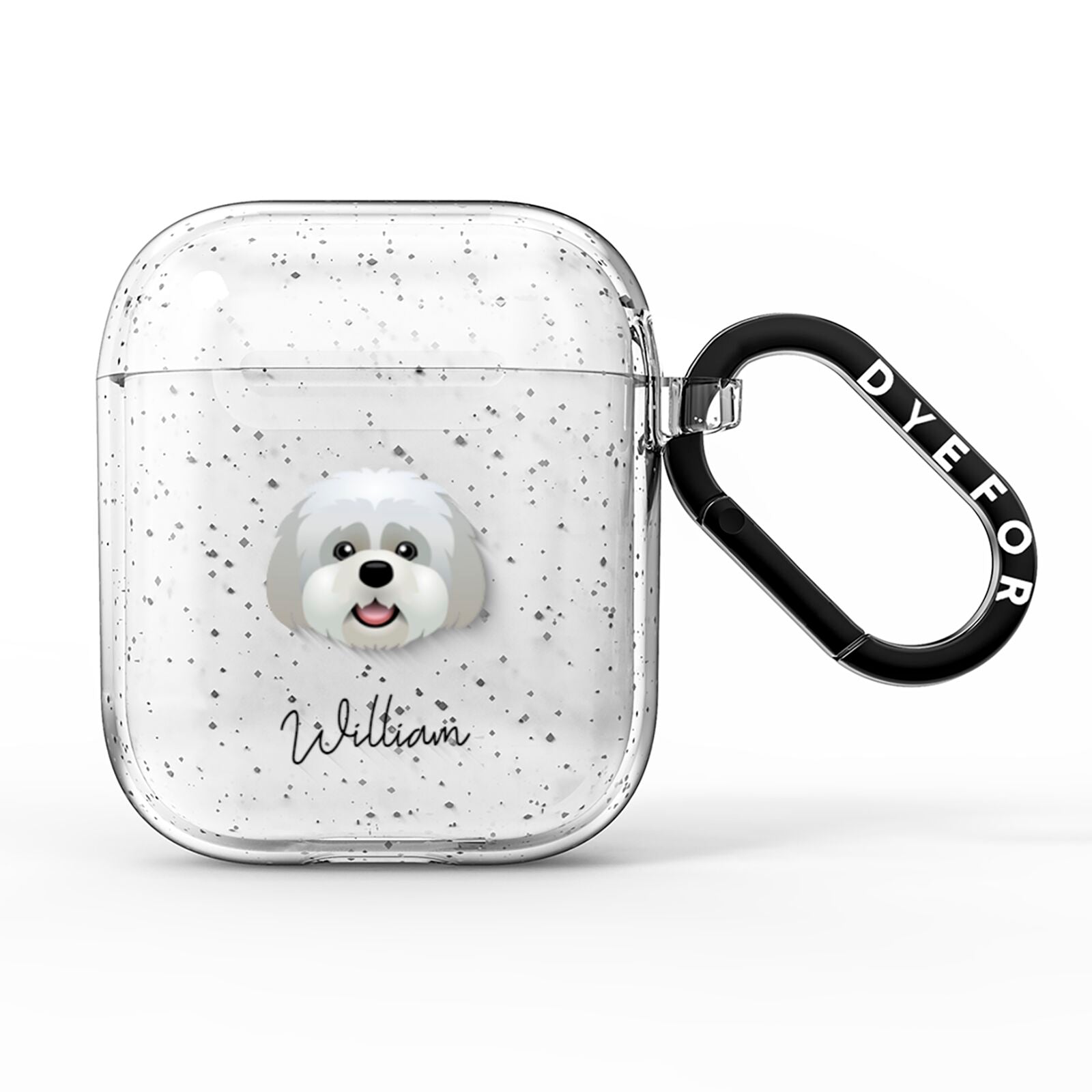 Lhatese Personalised AirPods Glitter Case