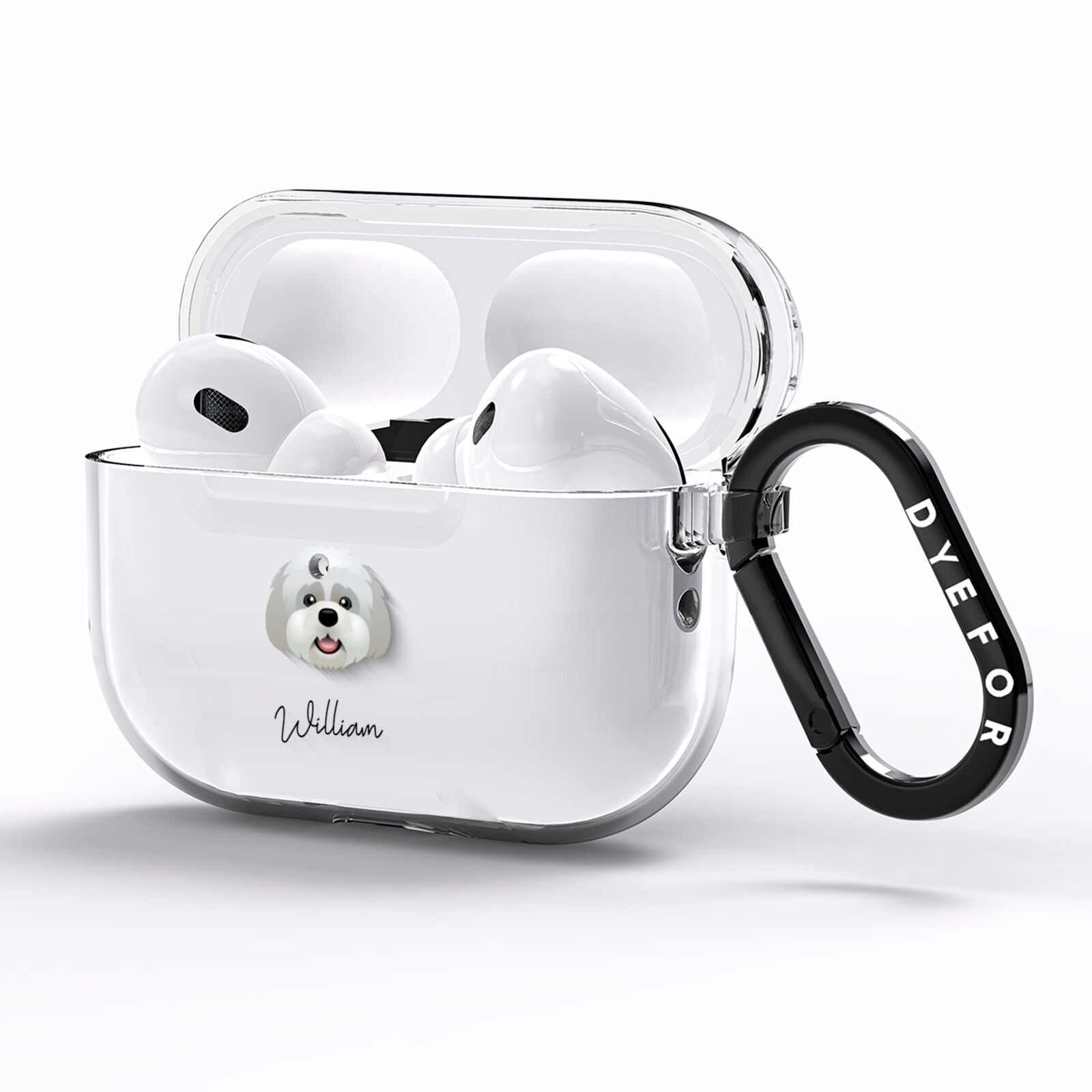 Lhatese Personalised AirPods Pro Clear Case Side Image