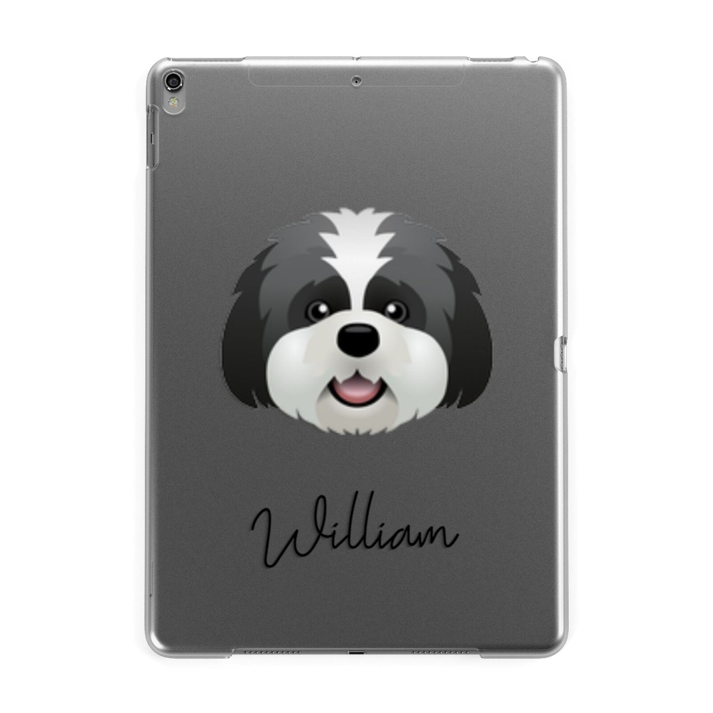 Lhatese Personalised Apple iPad Grey Case
