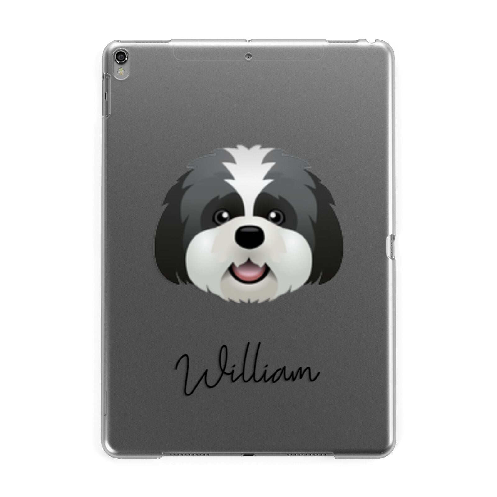 Lhatese Personalised Apple iPad Grey Case