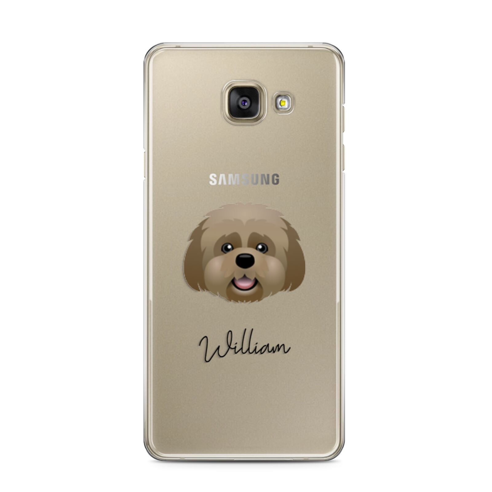 Lhatese Personalised Samsung Galaxy A3 2016 Case on gold phone