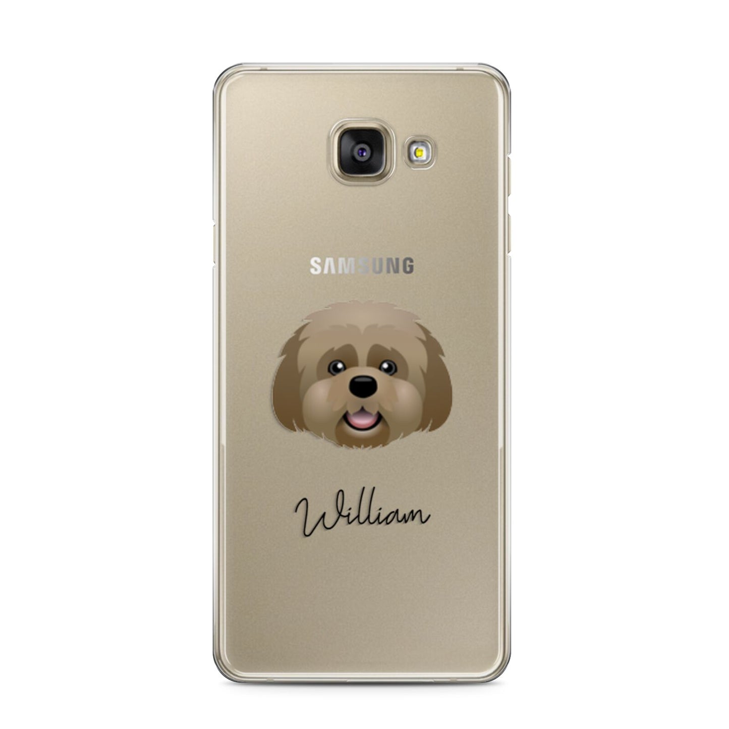 Lhatese Personalised Samsung Galaxy A3 2016 Case on gold phone