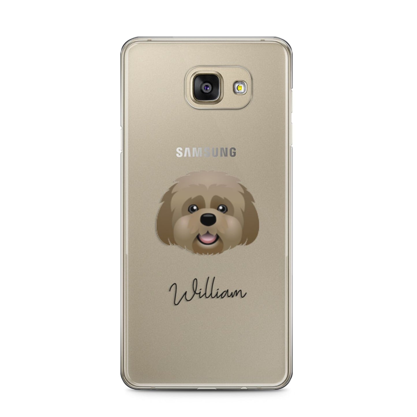 Lhatese Personalised Samsung Galaxy A5 2016 Case on gold phone