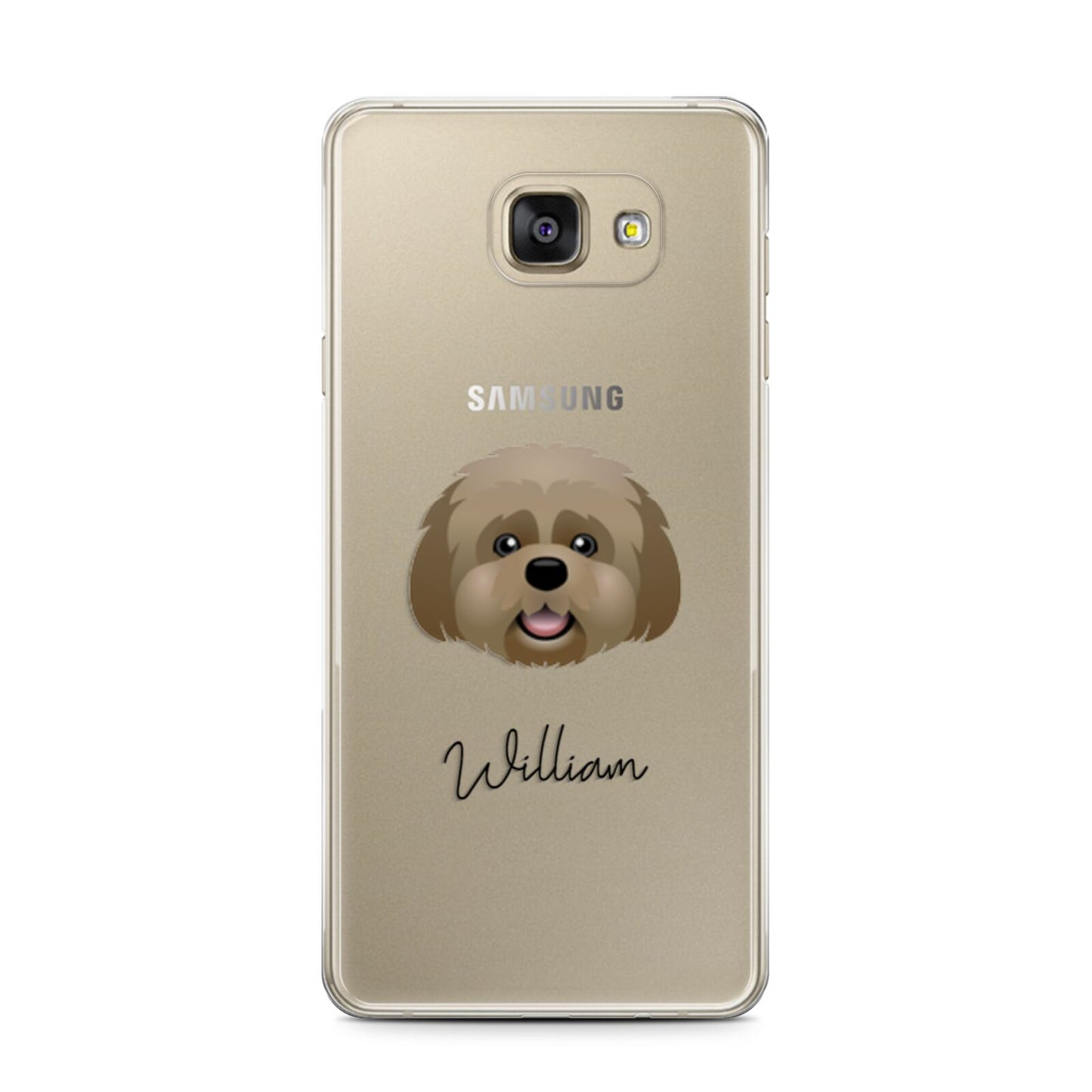Lhatese Personalised Samsung Galaxy A7 2016 Case on gold phone