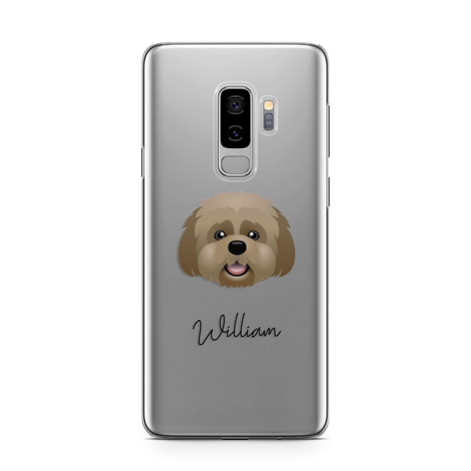 Lhatese Personalised Samsung Galaxy S9 Plus Case on Silver phone