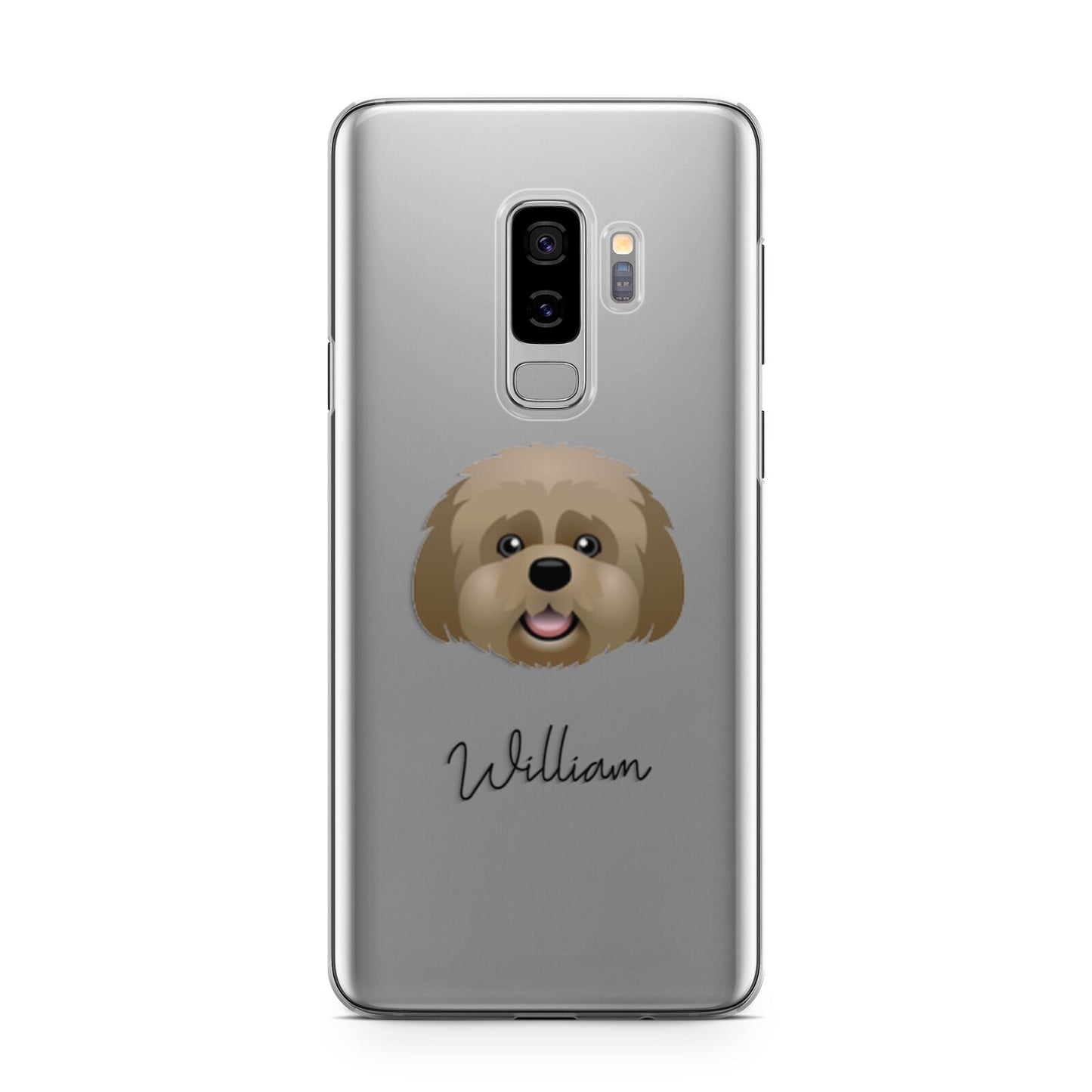 Lhatese Personalised Samsung Galaxy S9 Plus Case on Silver phone