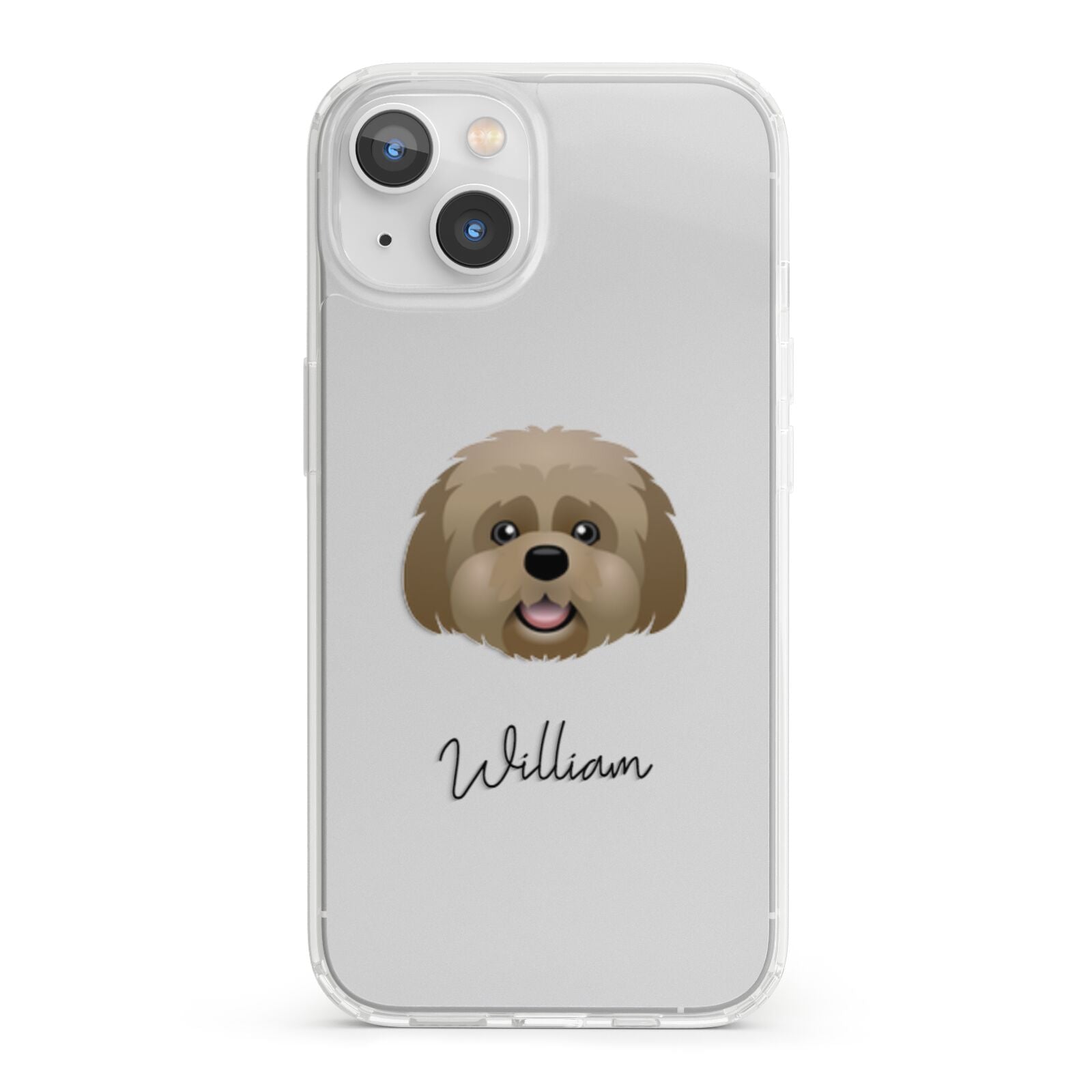 Lhatese Personalised iPhone 13 Clear Bumper Case