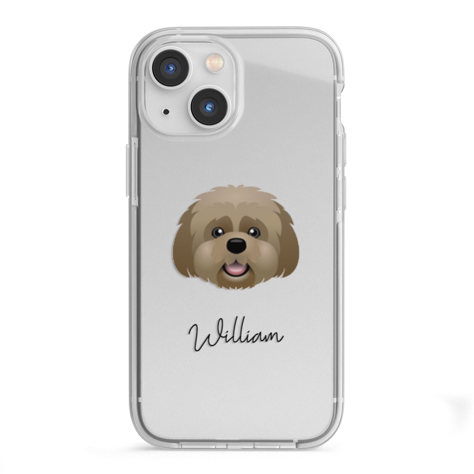 Lhatese Personalised iPhone 13 Mini TPU Impact Case with White Edges