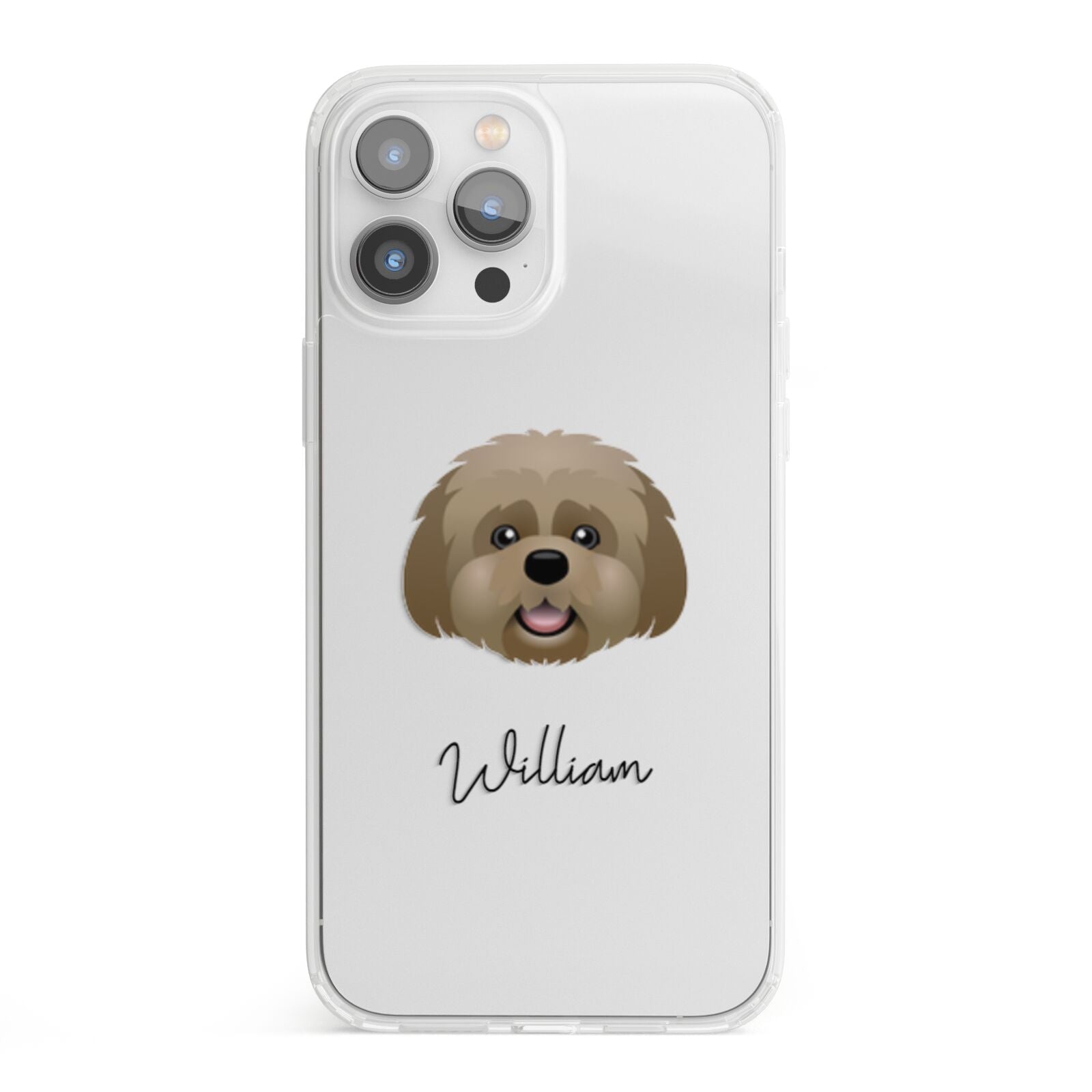 Lhatese Personalised iPhone 13 Pro Max Clear Bumper Case