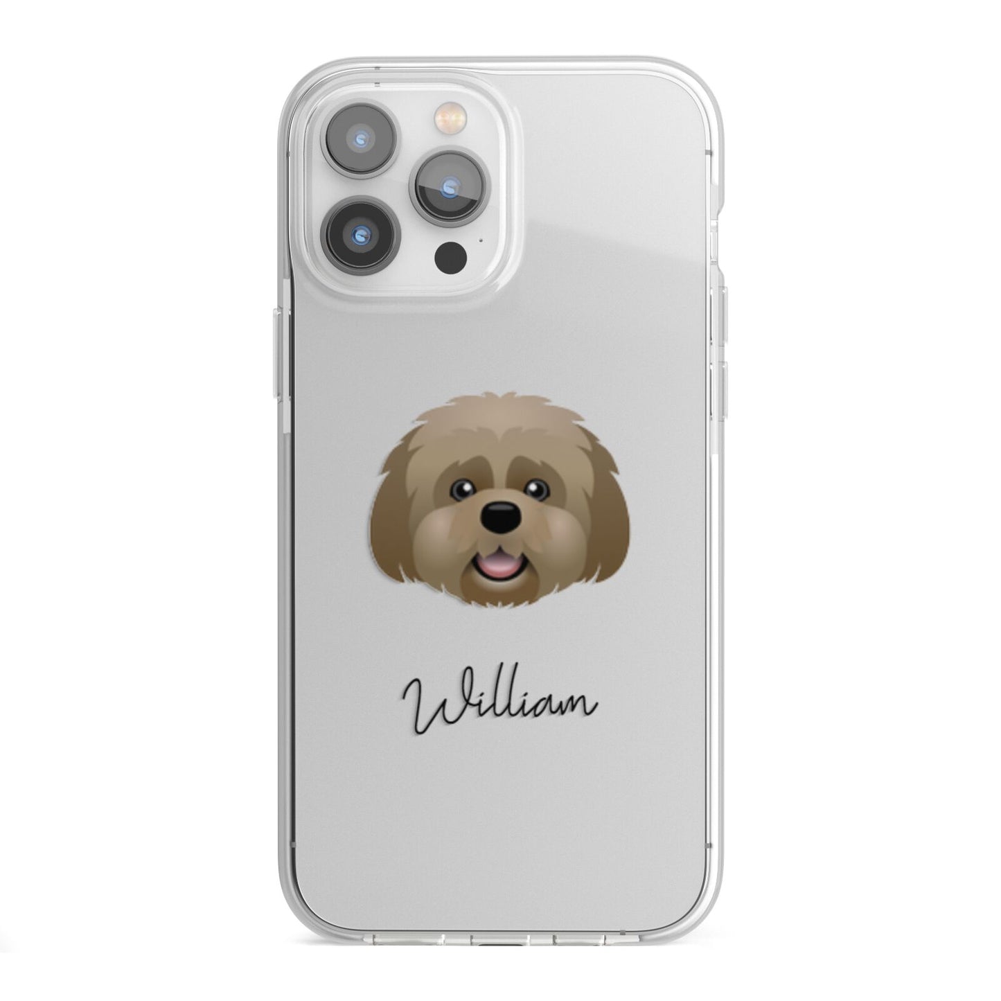Lhatese Personalised iPhone 13 Pro Max TPU Impact Case with White Edges
