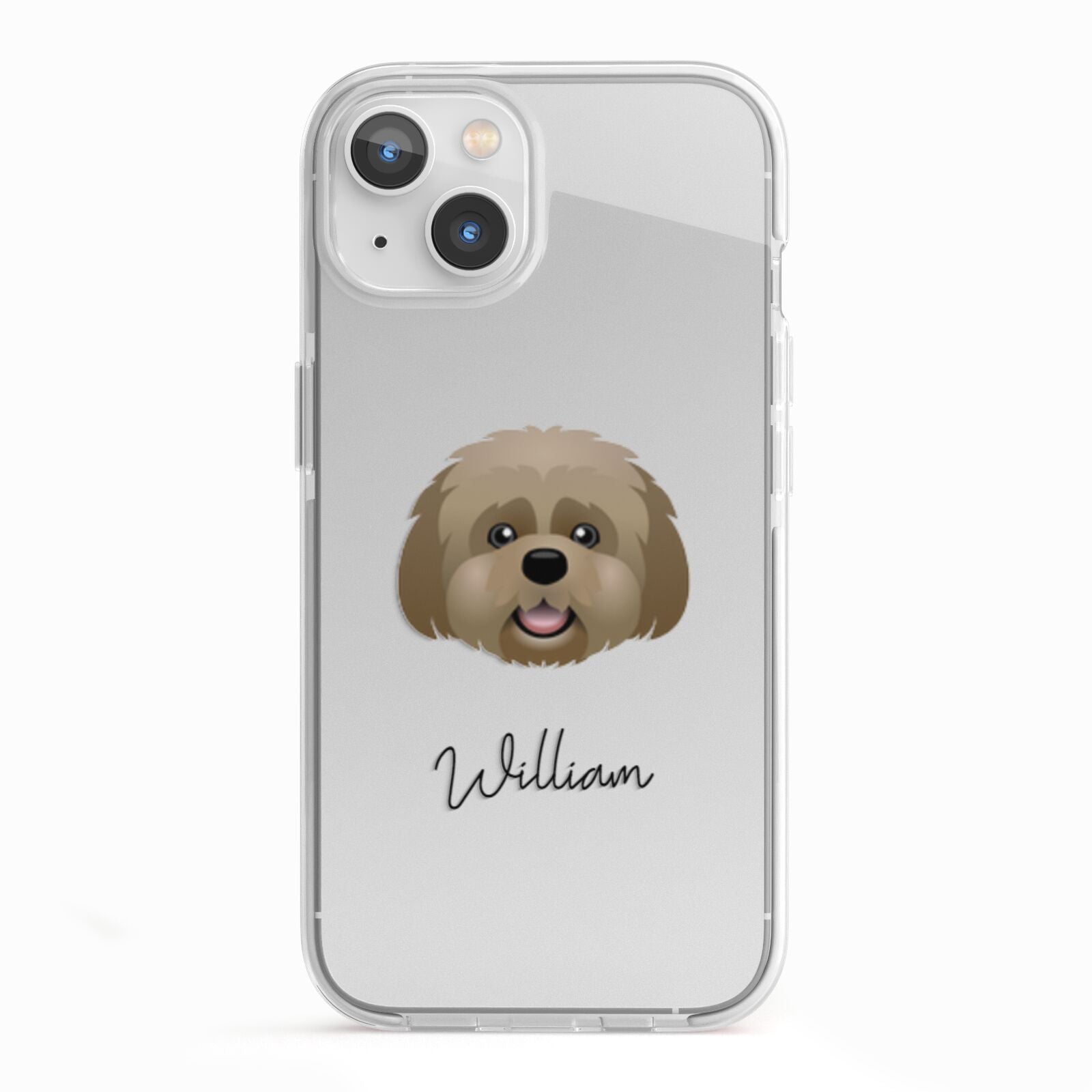 Lhatese Personalised iPhone 13 TPU Impact Case with White Edges