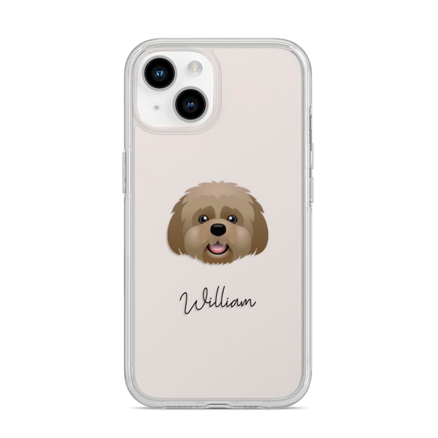 Lhatese Personalised iPhone 14 Clear Tough Case Starlight
