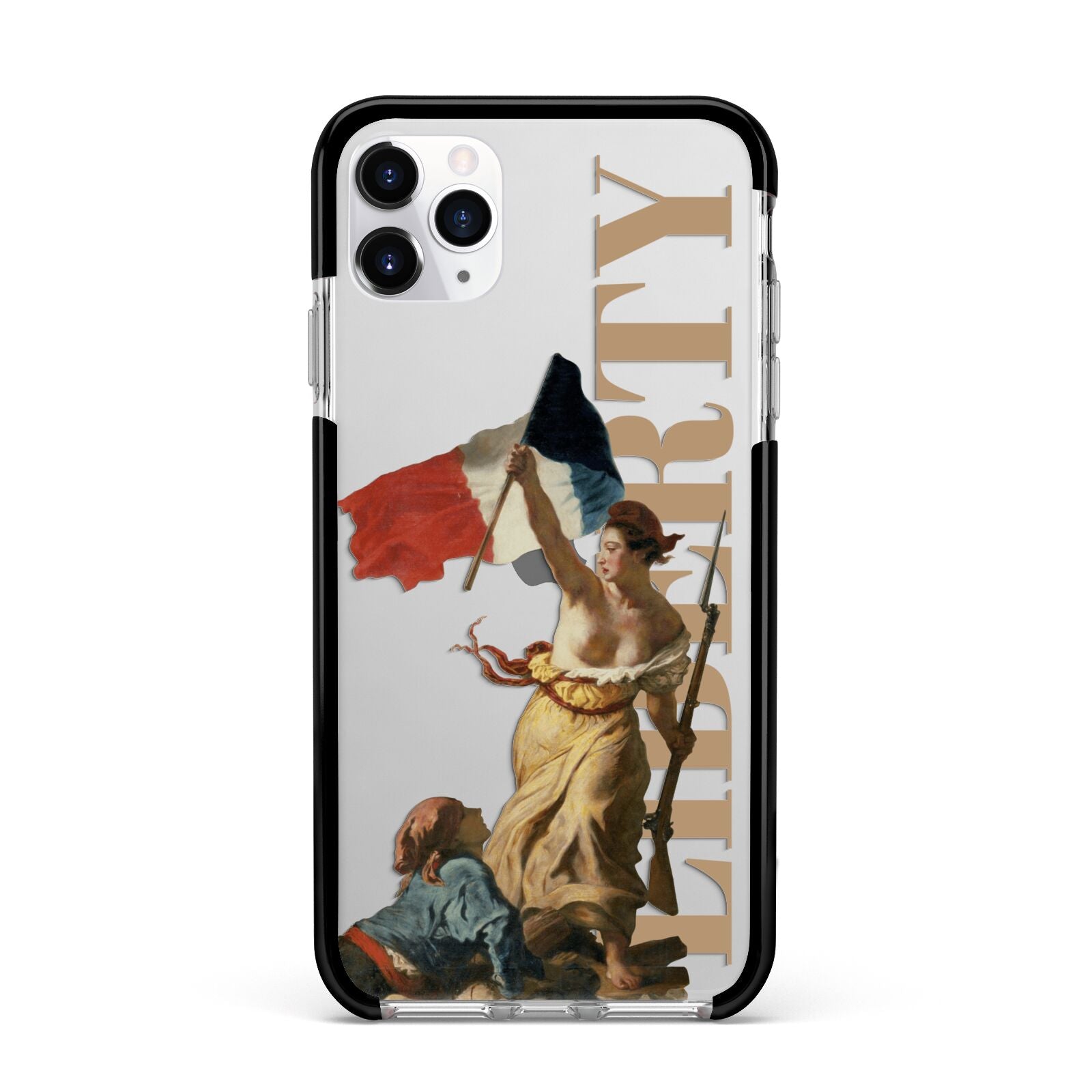 Liberty Apple iPhone 11 Pro Max in Silver with Black Impact Case