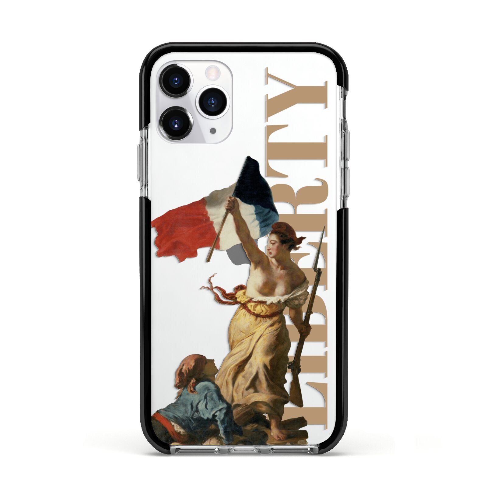 Liberty Apple iPhone 11 Pro in Silver with Black Impact Case