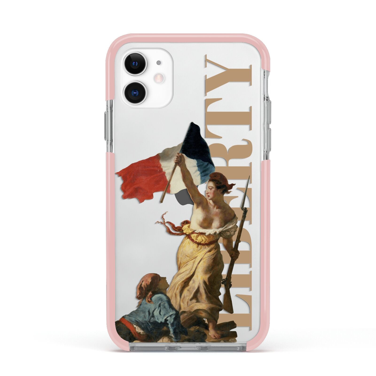 Liberty Apple iPhone 11 in White with Pink Impact Case