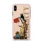 Liberty Apple iPhone Xs Max Impact Case Pink Edge on Gold Phone