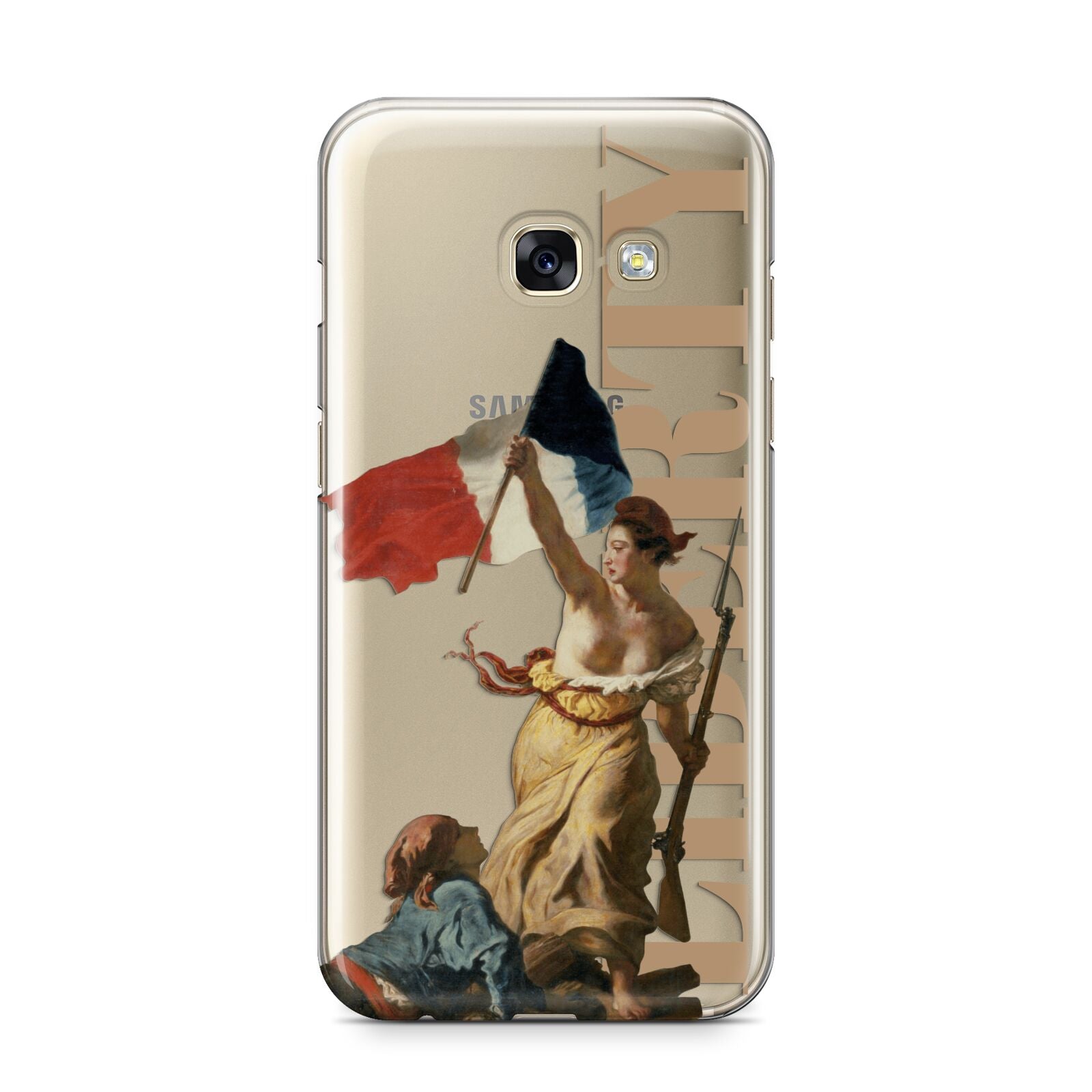 Liberty Samsung Galaxy A3 2017 Case on gold phone