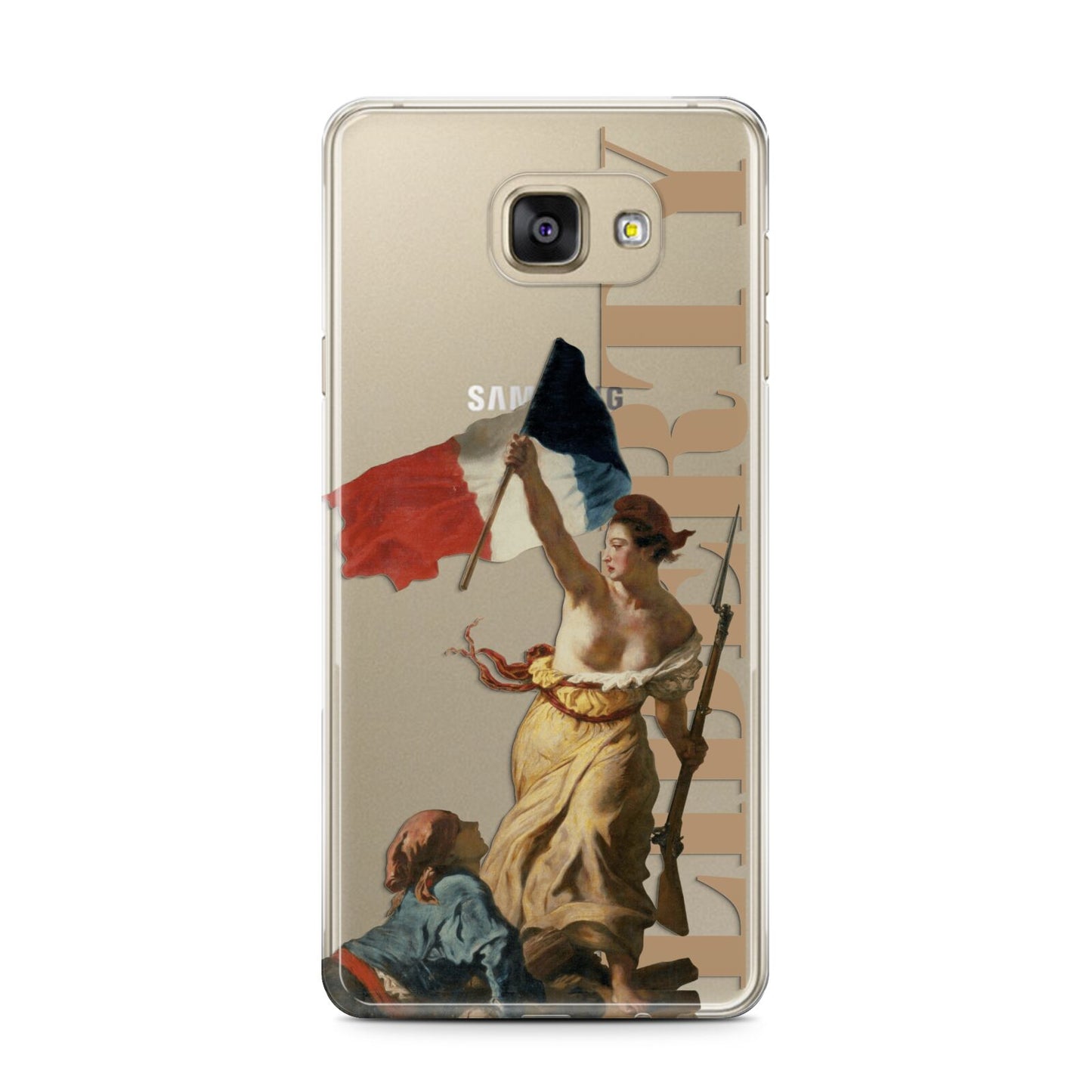 Liberty Samsung Galaxy A7 2016 Case on gold phone
