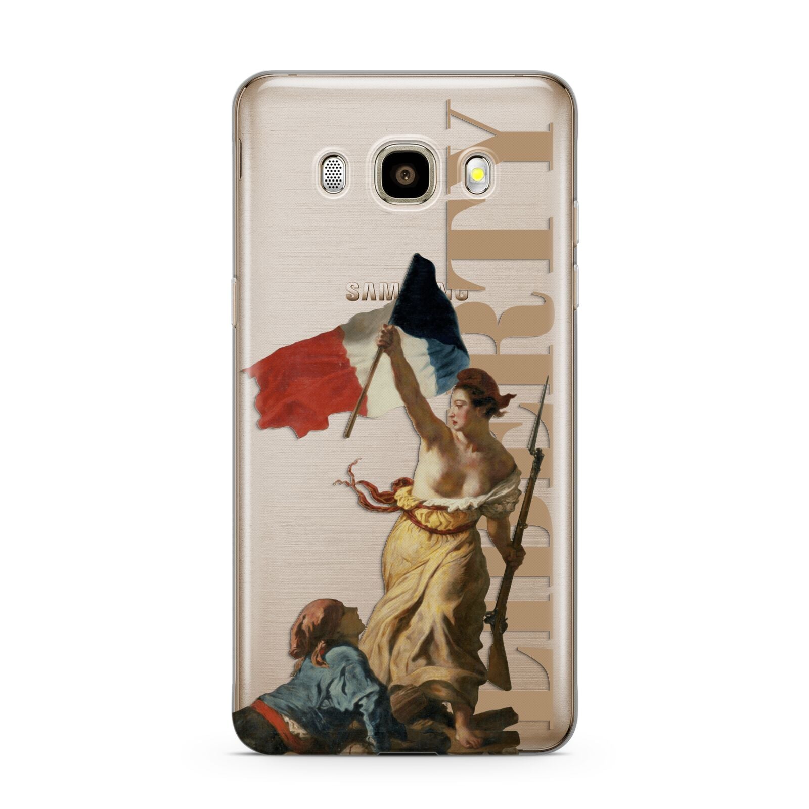 Liberty Samsung Galaxy J7 2016 Case on gold phone