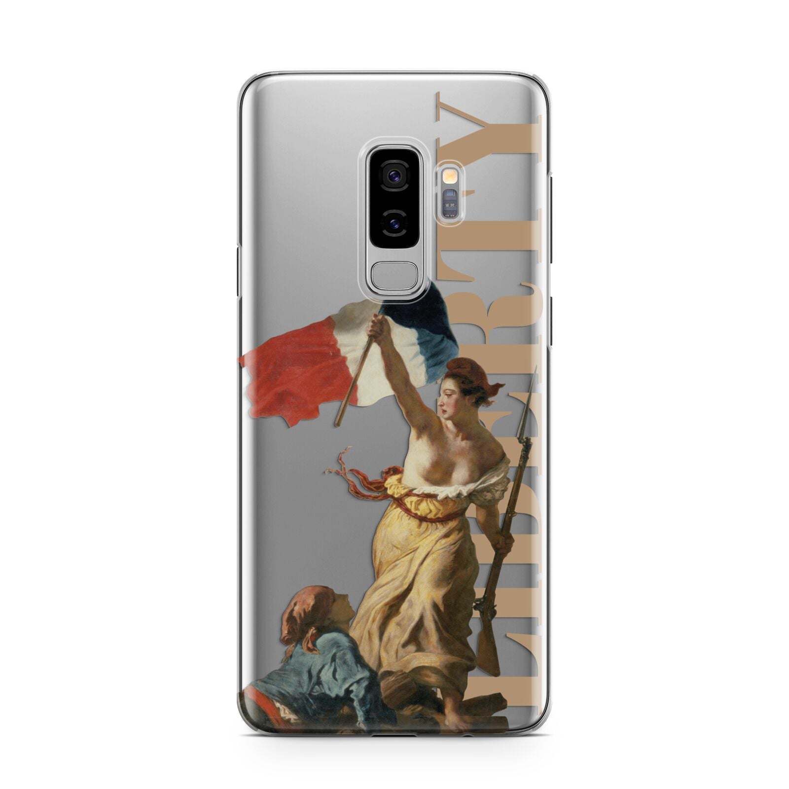 Liberty Samsung Galaxy S9 Plus Case on Silver phone
