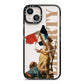 Liberty iPhone 13 Black Impact Case on Silver phone