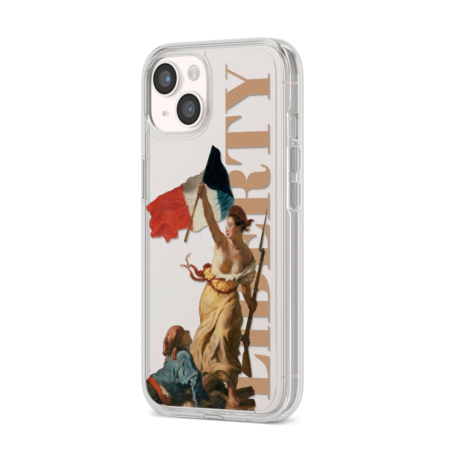 Liberty iPhone 14 Clear Tough Case Starlight Angled Image