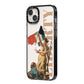 Liberty iPhone 14 Plus Black Impact Case Side Angle on Silver phone