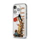 Liberty iPhone 14 Pro Clear Tough Case Silver Angled Image
