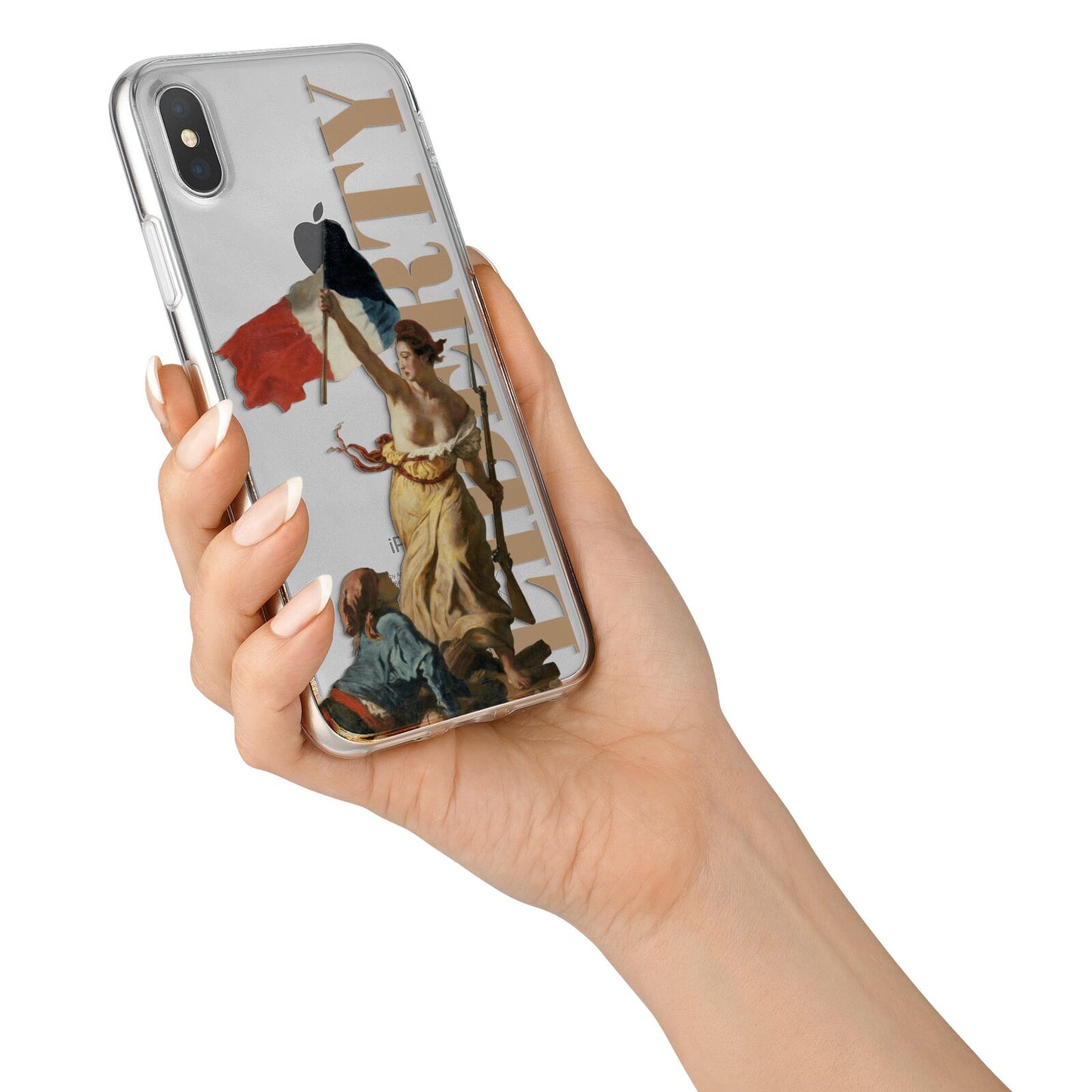 Liberty iPhone X Bumper Case on Silver iPhone Alternative Image 2