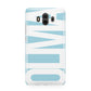 Light Blue with Bold White Name Huawei Mate 10 Protective Phone Case