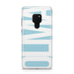 Light Blue with Bold White Name Huawei Mate 20 Phone Case