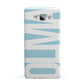 Light Blue with Bold White Name Samsung Galaxy A7 2015 Case