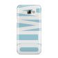 Light Blue with Bold White Name Samsung Galaxy A8 2016 Case