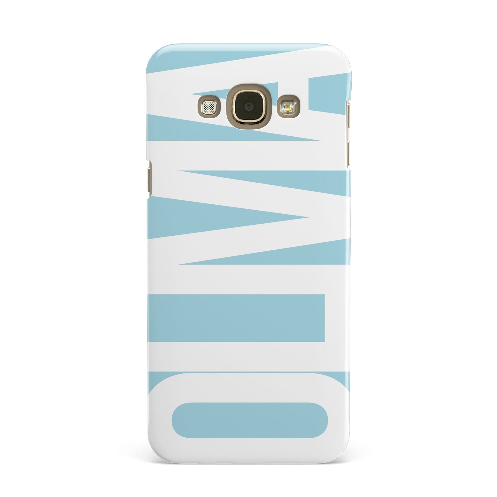 Light Blue with Bold White Name Samsung Galaxy A8 Case