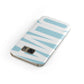 Light Blue with Bold White Name Samsung Galaxy Case Front Close Up