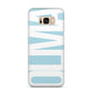 Light Blue with Bold White Name Samsung Galaxy S8 Plus Case